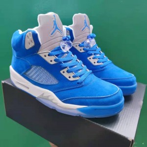 Nike Air Jordan 5 Blue Shoes 3