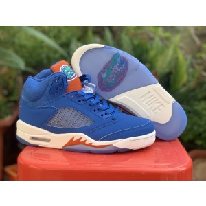 Nike Air Jordan 5 Florida Gators Blue Shoes