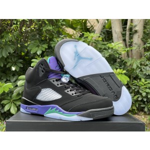 Nike Air Jordan 5 Retro Black Grape Shoes