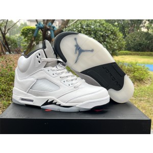 Nike Air Jordan 5 Reverse Oreo White Shoes