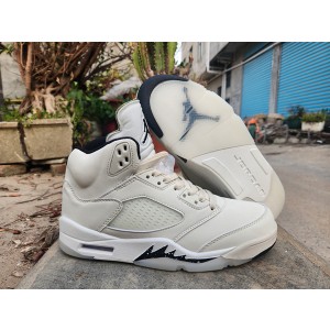 Nike Air Jordan 5 White Shoes 081