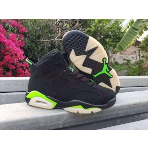 Nike Air Jordan 6 Black Green Men Shoes