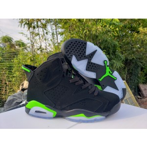 Nike Air Jordan 6 Black Green Shoes