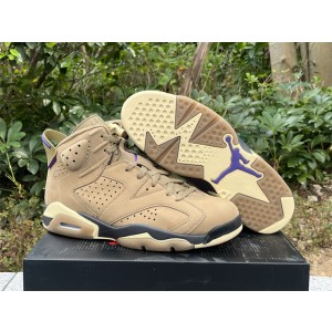 Nike Air Jordan 6 Gore-Tex Brown Kelp Shoes