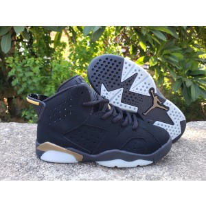 Nike Air Jordan 6 Kids Black Shoes