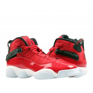 Nike Air Jordan 6 Rings GS Red White Shoes