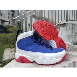Nike Air Jordan 9 Blue Red Shoes