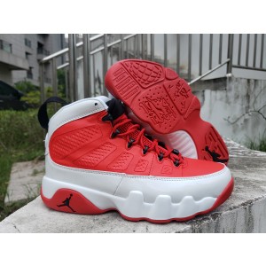 Nike Air Jordan 9 Red White Shoes