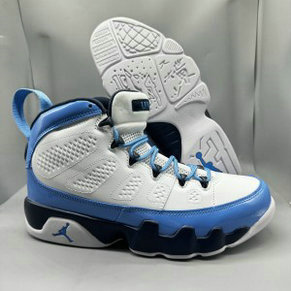 Nike Air Jordan 9 White Blue Shoes