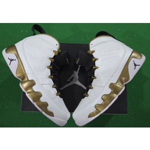 Nike Air Jordan 9 White Gold Shoes
