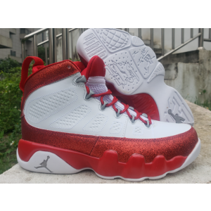 Nike Air Jordan 9 White Red Shoes