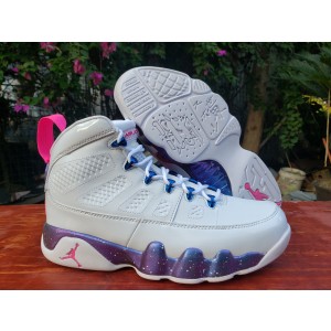 Nike Air Jordan 9 White Sliver Shoes