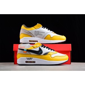 Nike Air Max 1 Cactus Jack Off White Yellow Shoes