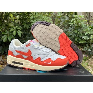 Nike Air Max 1 Grey Orange Shoes