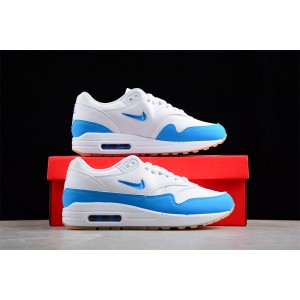 Nike Air Max 1 White Blue Shoes 2
