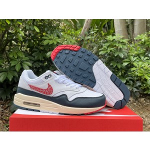 Nike Air Max 1 White Navy Shoes