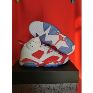 Nike Air jordan 6 Oreo White Red Shoes