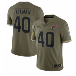 Nike Arizona Cardinals 40 Pat Tillman Olive 2022 Salute To Service Limited Men Jersey