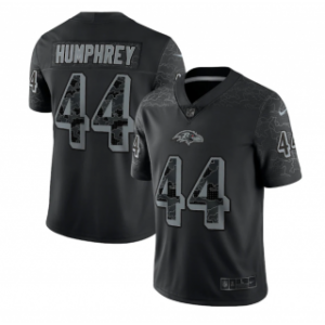 Nike Baltimore Ravens 44 Marlon Humphrey Black Reflective Vapor Limited Men Jersey