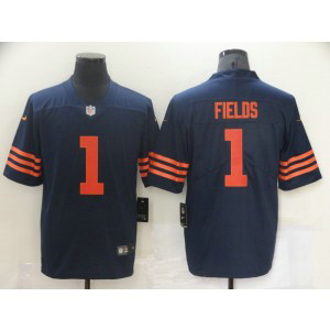 Nike Bears 1 Justin Field Blue Vapor Untouchable Limited Men Jersey