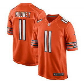 Nike Bears 11 Darnell Mooney Orange Vapor Untouchable Limited Men Jersey