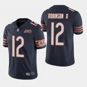 Nike Bears 12 Allen Robinson II Navy 100th Anniversary Vapor Untouchable Limited Men Jersey