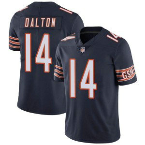Nike Bears 14 Andy Dalton Navy Vapor Untouchable Limited Men Jersey