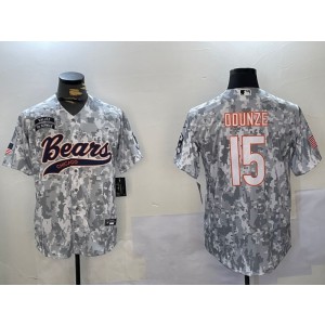 Nike Bears 15 Rome Odunze Camo Vapor Baseball Limited Men Jersey