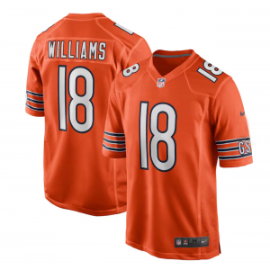 Nike Bears 18 Caleb Williams Orange 2024 Draft Vapor Untouchable Limited Men Jersey