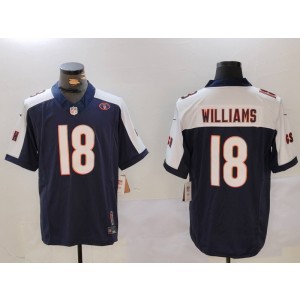 Nike Bears 18 Caleb Williams Thanksgiving Day F.U.S.E. Vapor Limited Men Jersey