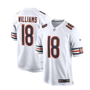 Nike Bears 18 Caleb Williams White 2024 Draft Vapor Untouchable Limited Men Jersey