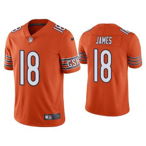 Nike Bears 18 Jesse James Orange Vapor Untouchable Limited Men Jersey