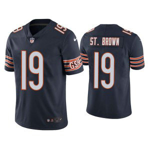 Nike Bears 19 Equanimeous St. Brown Navy Vapor Untouchable Limited Men Jersey