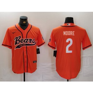 Nike Bears 2 Moore Orange Vapor Baseball Limited Men Jersey