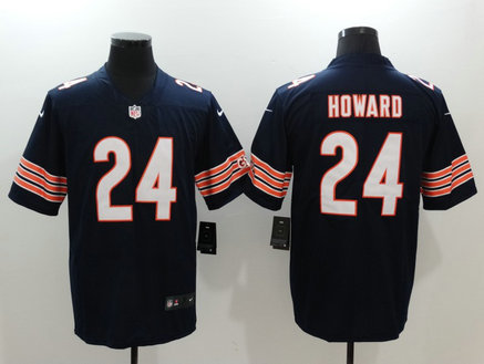 Nike Bears 24 Jordan Howard Navy Vapor Untouchable Player Limited Jersey