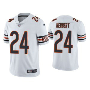 Nike Bears 24 Khalil Herbert White Vapor Untouchable Limited Men Jersey