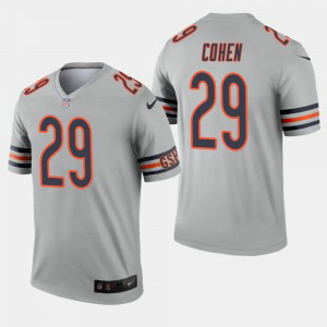 Nike Bears 29 Tarik Cohen Sliver Inverted Legend Men Jersey