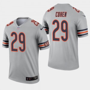 Nike Bears 29 Tarik Cohen Sliver Inverted Legend Men Jersey