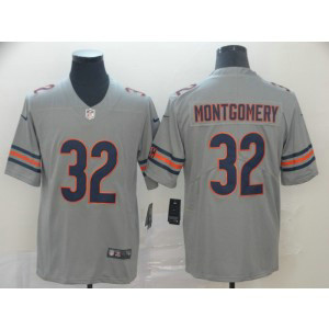 Nike Bears 32 David Montgomery Inverted Legend Limited Men Jersey