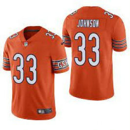 Nike Bears 33 Jaylon Johnson Orange Vapor Untouchable Limited Men Jersey