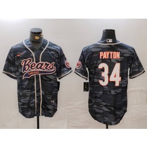 Nike Bears 34 Payton Camo Vapor Baseball Limited Men Jersey