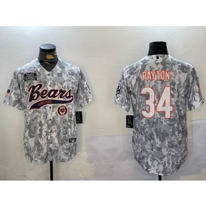 Nike Bears 34 Payton Camo Vapor Baseball Limited Men Jersey