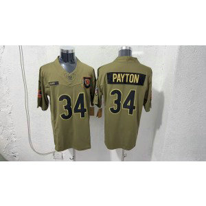 Nike Bears 34 Payton Olive 2025 Salute to Service F.U.S.E. Vapor Limited Men Jersey Nike Bears 34 Payton Olive 2025 Salute to Service F.U.S.E. Vapor Limited Men Jersey
