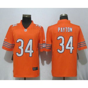 Nike Bears 34 Walter Payton Orange Vapor Untouchable Limited Men Jersey