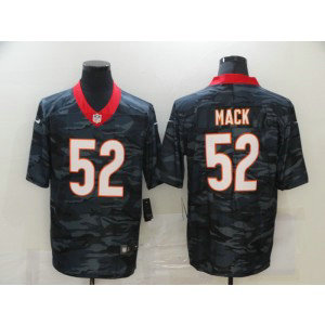 Nike Bears 52 Khalil Mack 2020 Black Camo Limited Men Jersey