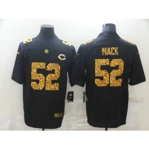 Nike Bears 52 Khalil Mack Black Leopard Vapor Limited Men Jersey
