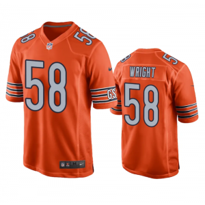 Nike Bears 58 Darnell Wright Orange 2023 Draft Vapor Untouchable Limited Men Jersey