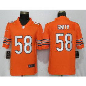 Nike Bears 58 Roquan Smith Orange Vapor Untouchable Limited Men Jersey