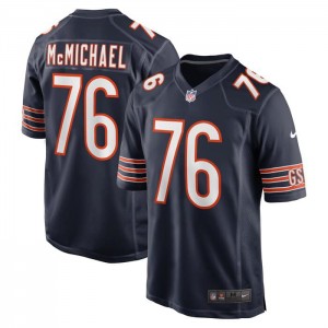 Nike Bears 76 McMichael Blue Vapor Untouchable Limited Men Jersey