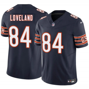 Nike Bears 84 Colston Lovelandr Navy 2025 Draft F.U.S.E. Vapor Limited Men Jersey